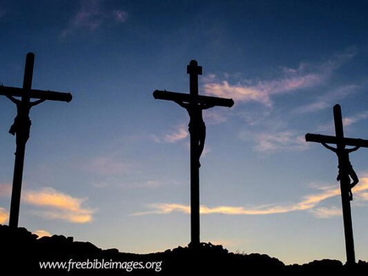 three crosses Jesus died for the sins of the world