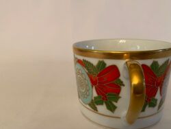 Christmas Christian Dior flat cup saucer set