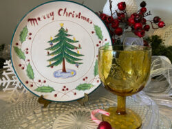 Merry Christmas Tree Plate