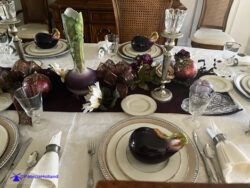 Purple Passion Elegant Thanksgiving Table
