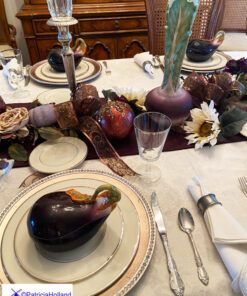 Purple Passion Elegant Thanksgiving Table