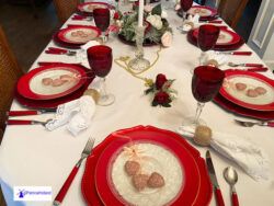 elegant table setting ideas for Valentine's Day